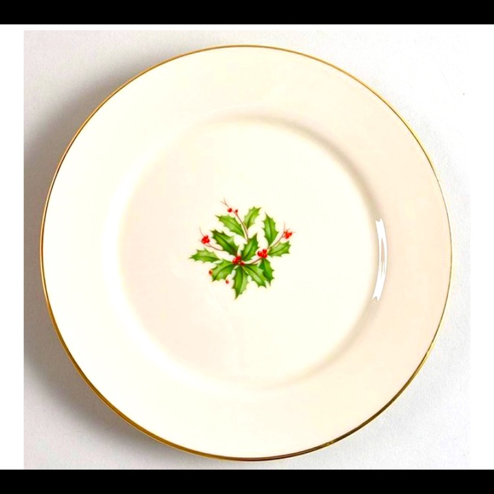 2 Lenox Bread & Butter Holiday plates Presidential